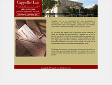 Tablet Screenshot of cappellerlaw.com